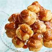 Salted Caramel Profiteroles