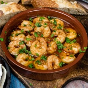Spanish Garlic Prawns