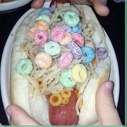 Ramen Cereal Hot Dog