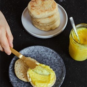 Toasted English Muffin With Fruit Curd