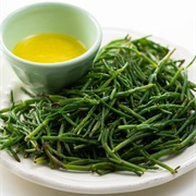 Samphire Dipped in Melted Butter