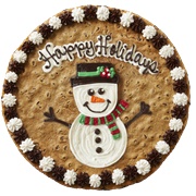 Great American Cookies Happy Holidays Snowman Cookie Cake