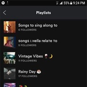 I Have Made a Playlist of Favorite Songs.