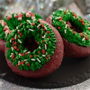 Christmas Wreath Doughnut