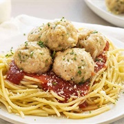 Chicken Meatballs Spaghetti