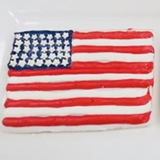 Prantl's Bakery July 4th Flag Decorated Cookie