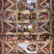 Sklepienie Kaplicy Sykstyńskiej - Michał Anioł (Watykan, Kaplica Sykstyńska)