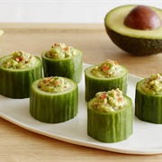 Avocado Stuffed Cucumbers
