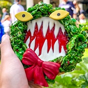 Haunted Mansion Holiday Wreath Cookie