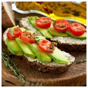 Tomato Avocado & Grilled Vegan Cheese Sandwich on Homemade Gluten Free Bread