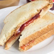 Peanut Butter Strawberry Jam Sandwich