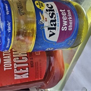 Pickles Dipped in Ketchup