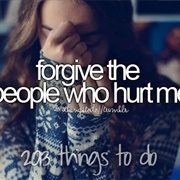Forget People Who Hurt Me
