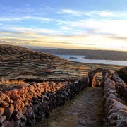 Hill of Amantaní Island, Lake Titicaca, Peru