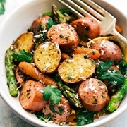 Garlic Potatoes Sausage