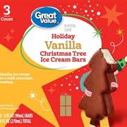Great Value Holiday Vanilla Christmas Tree Ice Cream Bars