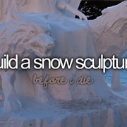 Build a Snow Sculpture