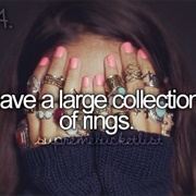 Have a Large Collection of Rings