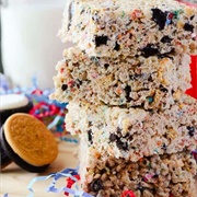 Funfetti Oreo Rice Krispie Treats