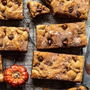Pumpkin Butter Chocolate Chip Blondies
