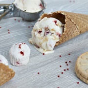 Blueberry Jammy Dodger Ice Cream