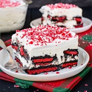 Peppermint Oreo Icebox Cake