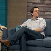 7. Ed Helms Wears a Grey Shirt &amp; Brown Boots
