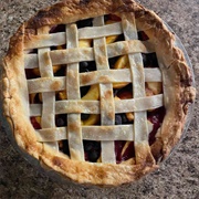 Apple, Cherry, and Peach Pie