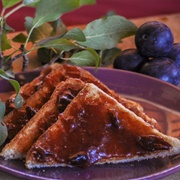Damson Jam on Toast