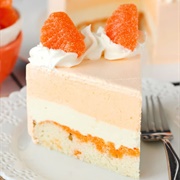Orange Creamsicle Ice Cream Cake