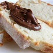 Bread With Chocolate Spread