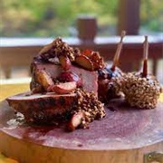 Caramel Apple Stuffed Pork Chops