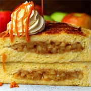 Stuffed Caramel Apple French Toast