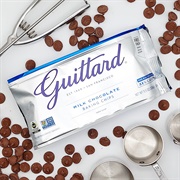 Finished Bag of Guittard Milk Chocolate Chips After Busy Day