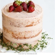Strawberry Thyme Cake