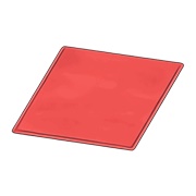 Simple Medium Red Mat