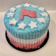 Damn Good Popcorn Flag Cotton Candy Cake