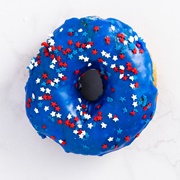 Primo's Donuts Blue Stars 4th of July Donut