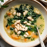 Kale Navy Bean Celery Soup