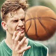Hit in the Face With Basketball