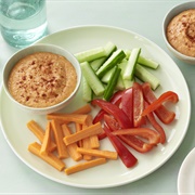 Vegetable Sticks With Hummus