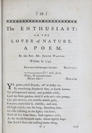 The Enthusiast (Joseph Warton)