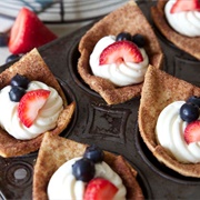 Red White and Blue Tortilla Cups