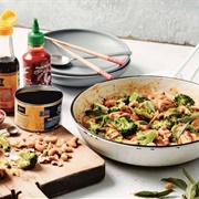 Garlicky Sorghum Chicken Stir Fry