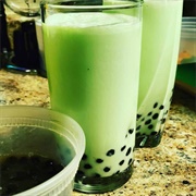Honeydew Boba Tea