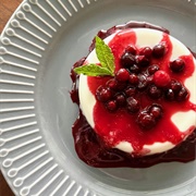 Huckleberry Panna Cotta