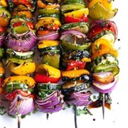 Grilled Vegetable Kebab