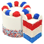 Deerfields Bakery Red White and Blue Cake