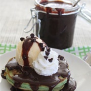 Lemon Mint Chocolate Pancakes