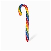 Hammond's Candies Rainbow Fruit Punch Candy Cane